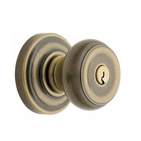 Baldwin 5210.ENTR Colonial Keyed Entry 050 Satin Brass and Black