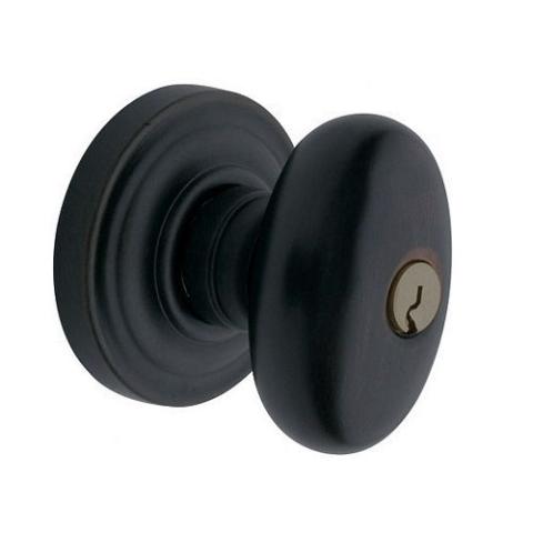 Baldwin 5225.ENTR Egg Keyed Entry 190 Satin Black