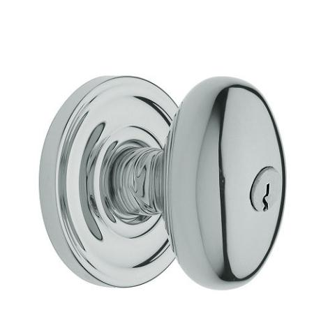 Baldwin 5225.ENTR Egg Keyed Entry 260 Polished Chrome