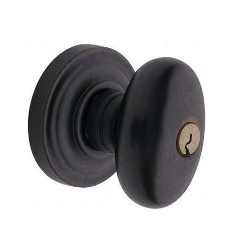 Baldwin 5225.ENTR Egg Keyed Entry 402 Distressed Oil Rubbed Bronze