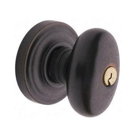 Baldwin 5225.ENTR Egg Keyed Entry 412 Distressed Venetian Bronze