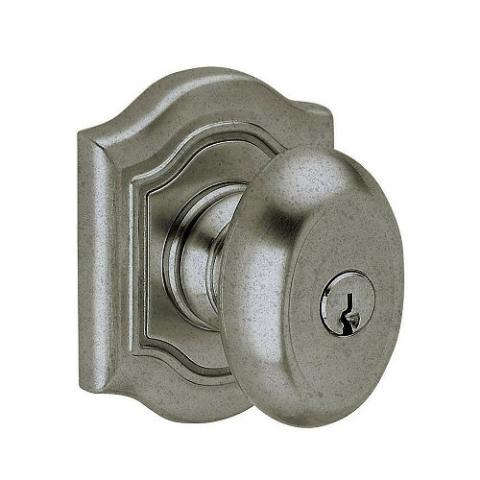 Baldwin 5237.ENTR Bethpage Keyed Entry 452 Distressed Antique Nickel