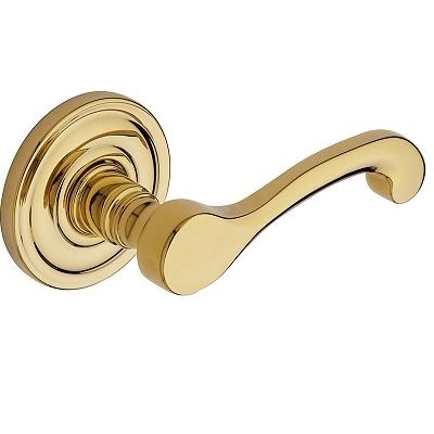 Baldwin Classic Lever 5445V Passage 030 Polished Brass