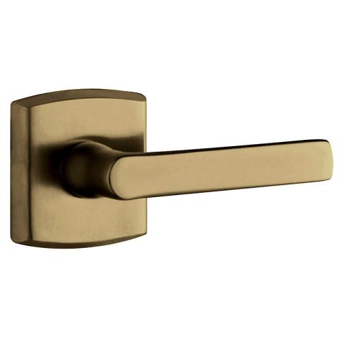 Baldwin Estate 5485V Soho Lever Set shown in Satin Brass & Black (050)