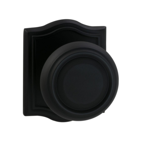 Omnia 565AR Traditional Door Knob Set with Arched Rose Oil Rubbed Bronze (US10B)