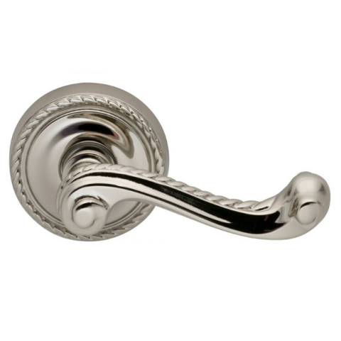 Omnia 570 Lever Latchset Polished Nickel (US14)