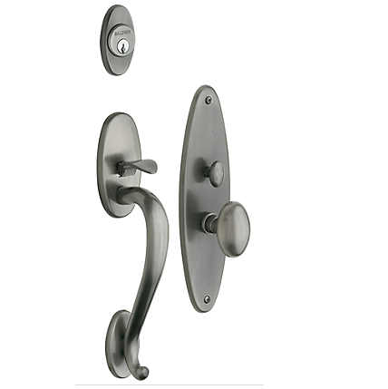 Baldwin Estate 6560 Lexington Mortise Handleset Antique Nickel (151)