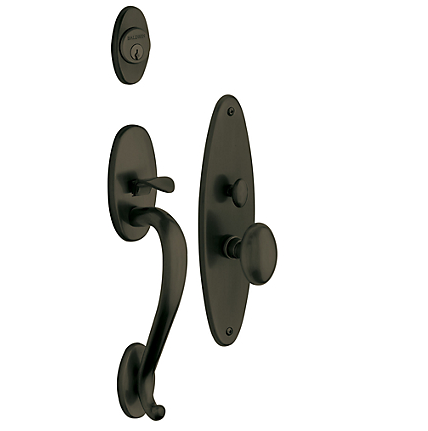 Baldwin Estate 6560 Lexington Mortise Handleset Satin Black (190)