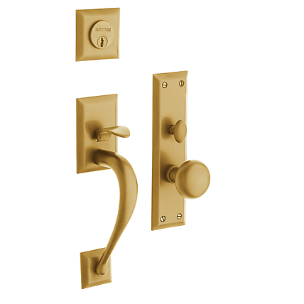 Baldwin Estate 6571 Concord Mortise Handleset Vintage Brass (033)