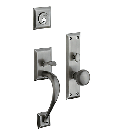 Baldwin Estate 6571 Concord Mortise Handleset Antique Nickel (151)