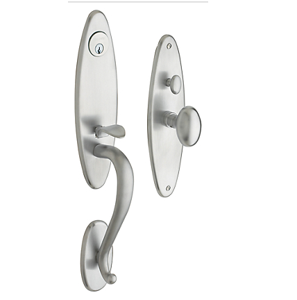 Baldwin Estate 6573 Springfield Mortise Handleset in Satin chrome (264)