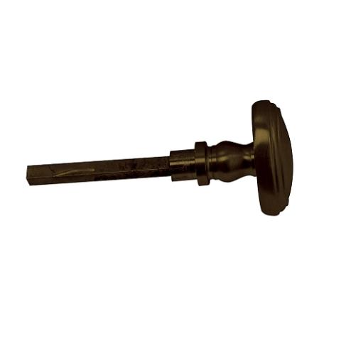 Baldwin Estate 6725 Turn Knob Satin Brass and Black (050)