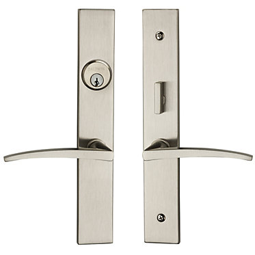 Baldwin Estate 6915 Santa Monica Mortise Entrance Set Satin Nickel