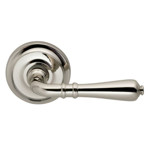 Omnia 752 Lever Latchset  Polished Nickel (US14)