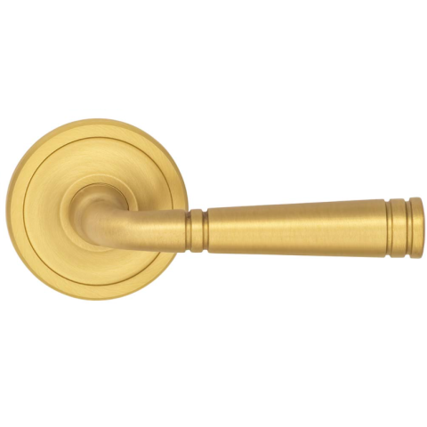 Omnia 753ED67.4 Edged Door Lever Set from the Arc Collection