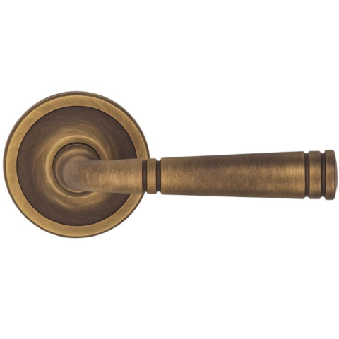 Omnia 753ED67.5 Edged Door Lever Set from the Arc Collection