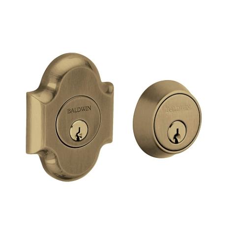 Baldwin 8253 Double Cylinder 050 Satin Brass and Black
