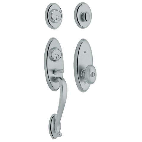Baldwin 85345 Landon Handleset shown w/Wave Lever in Polished Chrome (260)