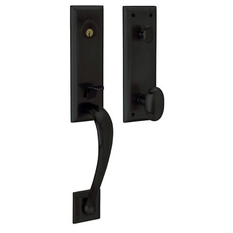 Baldwin Estate 85352 Cody 3/4 Handleset Satin Black (190)