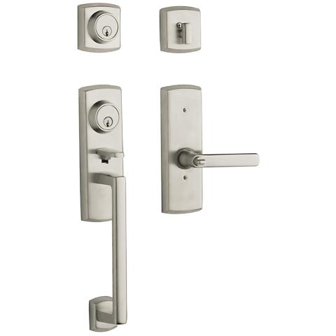 Baldwin 85385 Soho Handleset w/Soho Lever in Lifetime Polished Nickel (055)