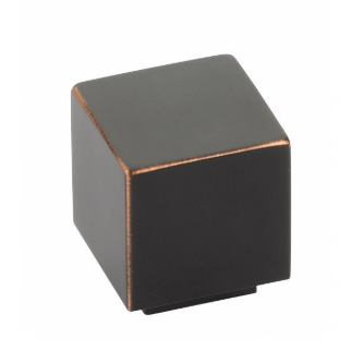 Emtek 86700 Modern Rectangular Allerton Cabinet Knob Oil Rubbed Bronze (US10B)