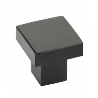 Emtek 86703 Modern Rectangular Hunter Cabinet Knob Flat Black (US19)