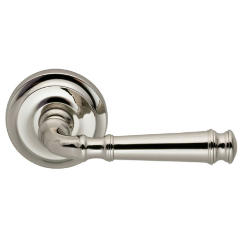 Omnia 904 Lever Latchset Polished Nickel (US14)