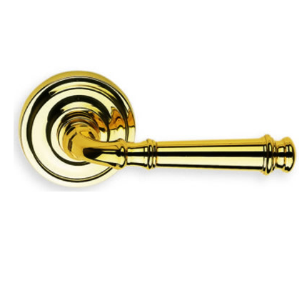 Omnia 904 Lever Latchset Polished Brass (US3)
