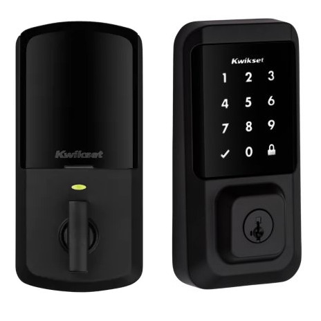 Kwikset 939-WIFI-TSCR Halo Touchscreen Deadbolt Matte Black (514)