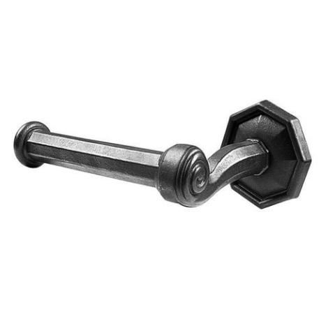 Emtek 2705 Tuscany Bronze Bar Paper Holder with #15 Rose Flat Black Patina (FB)
