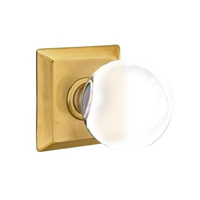 Emtek Bristol Door Knob Set with Quincy Rose French Antique (US7)