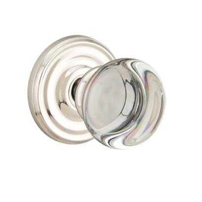 Emtek Providence Crystal Door Knob Set with Regular Rose