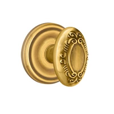 Emtek Victoria Door knob with Regular Rose French Antique (US7)