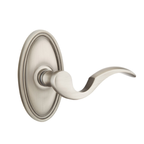 Emtek Cortina Door lever Oval Rose Antique Pewter (US15A)