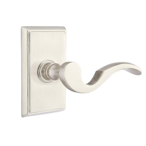 Emtek Cortina Door lever Rectangular Rose Satin Nickel (US15)
