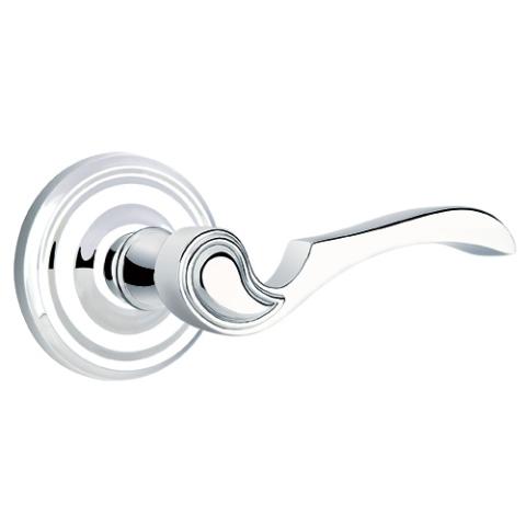 Emtek Coventry Door Lever Set with Regular Rose Polished Chrome (US26)