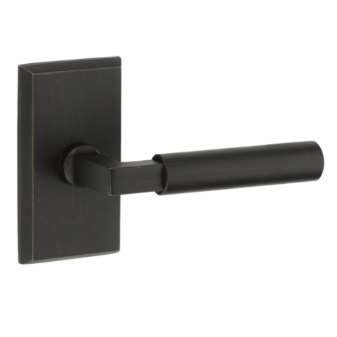 Emtek 7104BR Sandcast Bronze Bryce Door Lever Set Medium Bronze (MB)