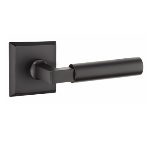 Emtek 7111BR Sandcast Bronze Bryce Door Lever Set Flat Black Bronze (FB)