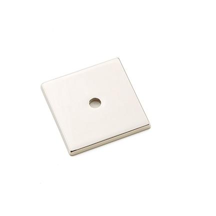 Emtek 86434 Art Deco Square Cabinet Knob Backplate