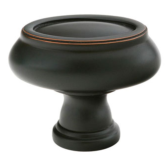 Emtek Brass Geometric Oval Cabinet Knob 86304, 86305, 86306(US10B)