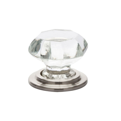 Emtek 86028 Old Town Clear Wardrobe Knob Satin Nickel (US15)