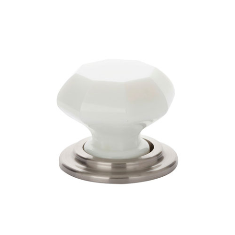 Emtek 86206 Old Town Milk Wardrobe Knob Satin Nickel (US15)