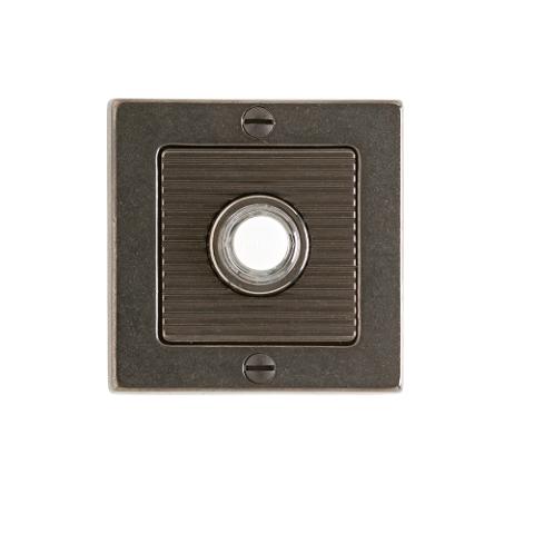 Rocky Mountain Round Designer Leather Door Bell Silicone Bronze Dark Lustre
