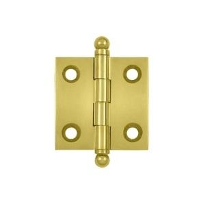 Deltana 1 1/2" x 1 1/2" Cabinet Brass Hinges w/Ball Tips (Pair) CH1515