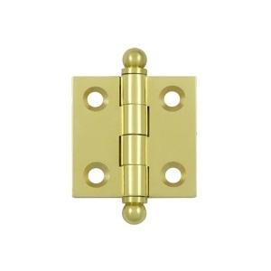 Deltana 1 1/2" x 1 1/2" Cabinet Brass Hinges w/Ball Tips (Pair) CH1515