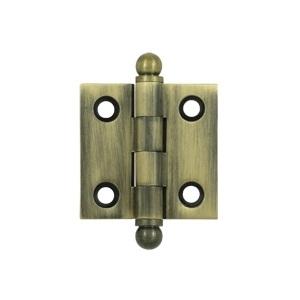 Deltana 1 1/2" x 1 1/2" Cabinet Brass Hinges w/Ball Tips (Pair) CH1515