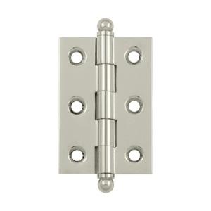 Deltana 2 1/2" x 1 11/16" Cabinet Brass Hinges w/Ball Tips (Pair) CH2517