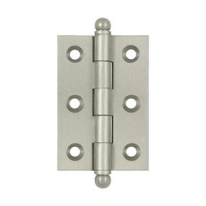 Deltana 2 1/2" x 1 11/16" Cabinet Brass Hinges w/Ball Tips (Pair) CH2517