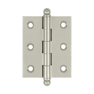Deltana 2 1/2" x 2" Cabinet Brass Hinges w/Ball Tips (Pair) CH2520