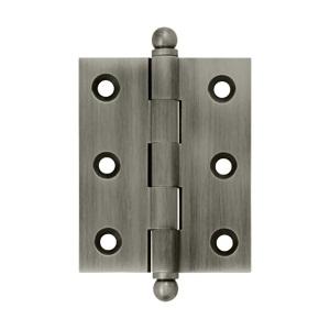 Deltana 2 1/2" x 2" Cabinet Brass Hinges w/Ball Tips (Pair) CH2520